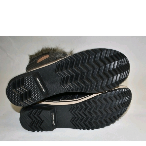 Sorel Tofino II Waterproof Boots Black Canvas & Leather | Women’s 7.5 | Like New - Picture 7 of 8